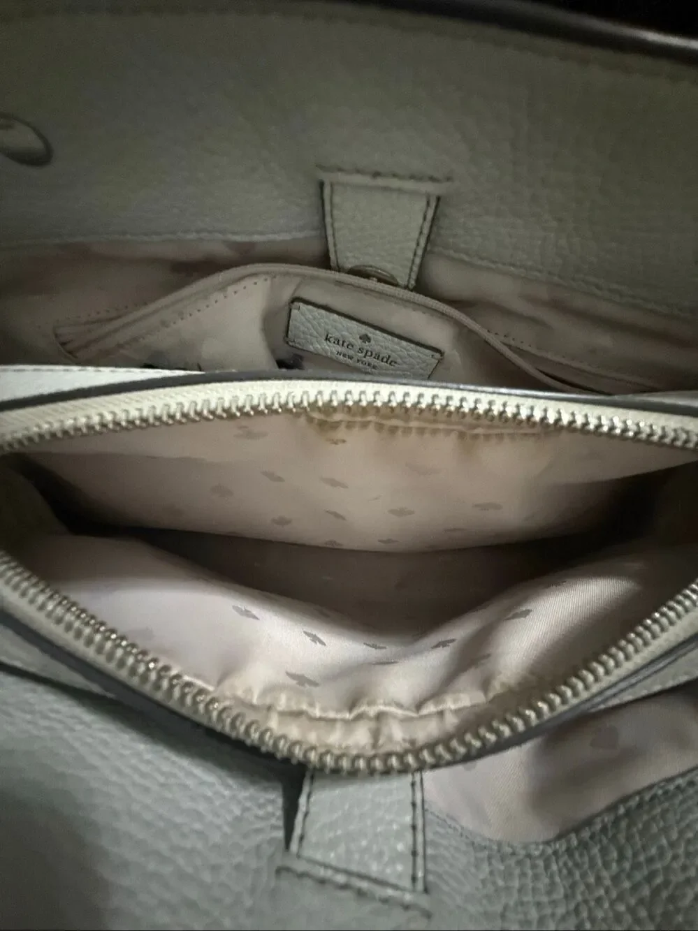 Kate Spade Leila Medium Triple Compartment Satchel Bag  purse - Sea Water